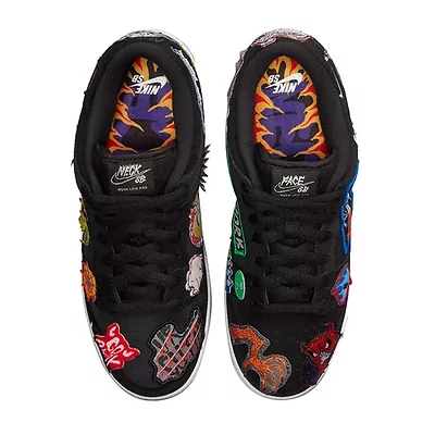 Nike SB Dunk Low x Neckface DQ4488-001 (Черный) - фото 10 
