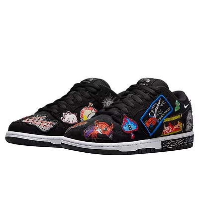 Nike SB Dunk Low x Neckface DQ4488-001 (Черный) - фото 8 