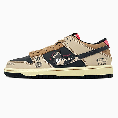 Nike SB Dunk Low x Stussy 40th Brown Beige (Коричневий) - фото 4 
