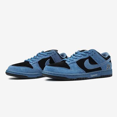 Nike SB Dunk Low x Supreme Ocean Fog HQ8487-400 (Черный) - фото 2 