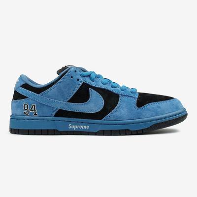 Nike SB Dunk Low x Supreme Ocean Fog HQ8487-400 (Черный) - фото 1 Hypebery