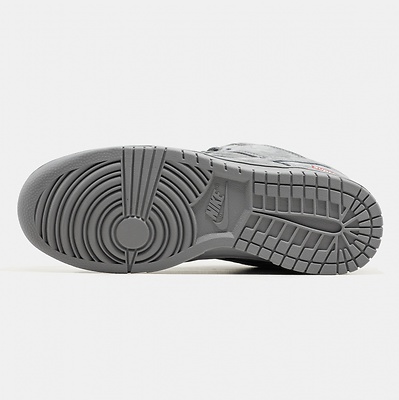 Nike SB Dunk Low x Supreme Suede Grey (Серый) - фото 6 