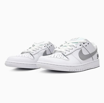 Nike SB Dunk Low x Supreme White Grey (Белый) - фото 2 