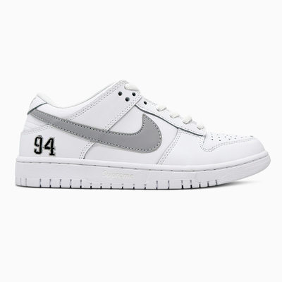 Nike SB Dunk Low x Supreme White Grey (Белый) - фото 1 Hypebery