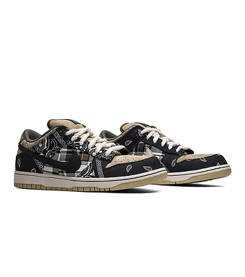 Nike SB Dunk Low x Travis Scott (Чорний) - фото 2 