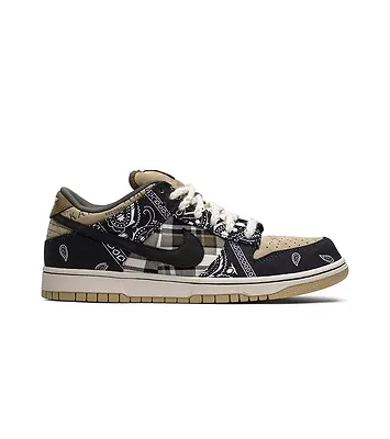 Nike SB Dunk Low x Travis Scott (Чорний) - фото 1 Hypebery