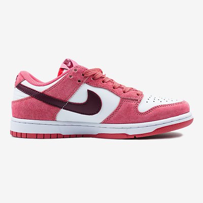 Nike SB Low Dunk Red White Bordo (Белый) - фото 4 