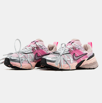 Nike V2K Runtekk Extreme Lace Pink Silver (Розовый) - фото 2 
