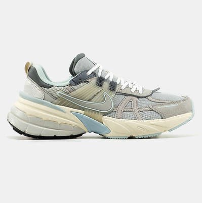 Nike V2K Runtekk Grey Mist Ivory Blue (Серый) - фото 1 Hypebery