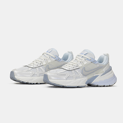 Nike V2K Runtekk White Blue (Белый) - фото 2 