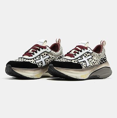 Premiata HILL Leopard Black Burgundy (Бордовый) - фото 2 
