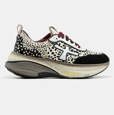 Premiata HILL Leopard Black Burgundy (Бордовый) - фото 7 