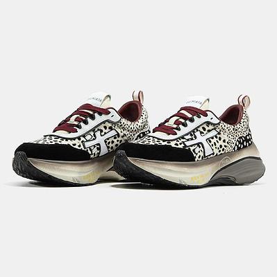 Premiata HILL Leopard Black Burgundy (Бордовый) - фото 8 