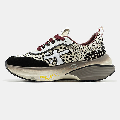 Premiata HILL Leopard Black Burgundy (Бордовый) - фото 10 