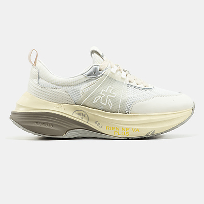 Premiata HILL White Silver Cream (Белый) - фото 1 Hypebery