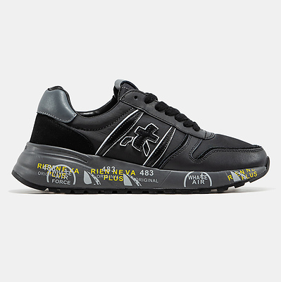 Premiata Lander All Black Grey (Черный) - фото 7 