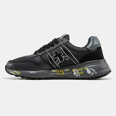 Premiata Lander All Black Grey (Черный) - фото 10 