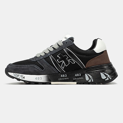 Premiata Lander Black Brown White (Белый) - фото 4 