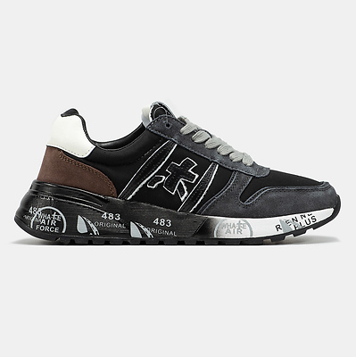 Premiata Lander Black Brown White (Белый) - фото 1 Hypebery