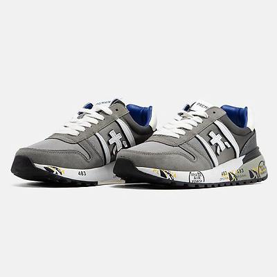 Premiata Lander Grey White Blue (Серый) - фото 8 