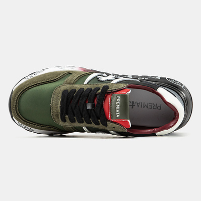 Premiata Lander Military Green Black White (Зеленый) - фото 9 
