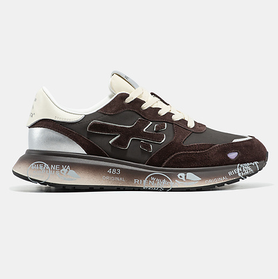 Premiata Lauryn Brown Black Silver (Коричневый) - фото 1 Hypebery