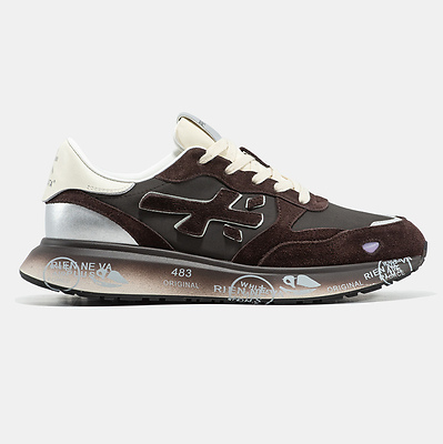 Premiata Lauryn Brown Black Silver (Коричневый) - фото 7 