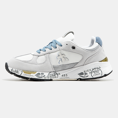 Premiata Mase White Grey Blue (Синий) - фото 4 