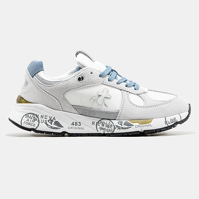 Premiata Mase White Grey Blue (Синий) - фото 1 Hypebery