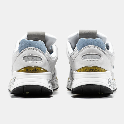 Premiata Mase White Grey Blue (Синий) - фото 5 