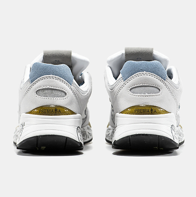 Premiata Mase White Grey Blue (Синий) - фото 11 