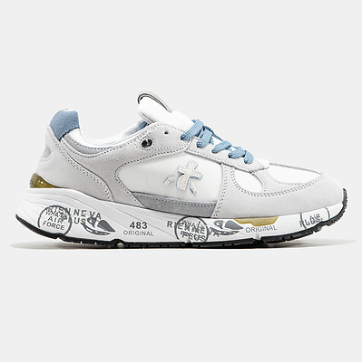 Premiata Mase White Grey Blue (Синий) - фото 7 