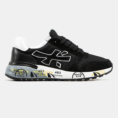 Premiata Mick Black White (Черный) - фото 7 