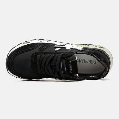Premiata Mick Black White Grey Sole (Белый) - фото 3 
