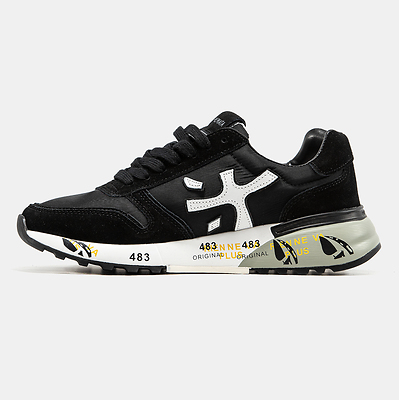 Premiata Mick Black White Grey Sole (Белый) - фото 4 