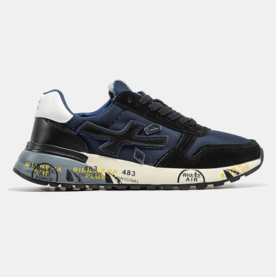 Premiata Mick Blue Black White (Черный) - фото 1 Hypebery