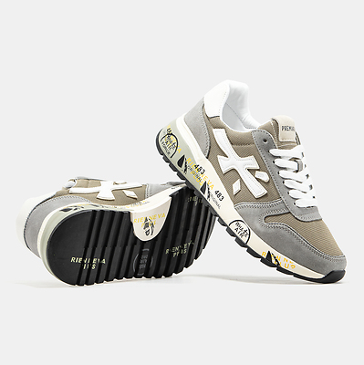 Premiata Mick Grey Beige White (Белый) - фото 4 