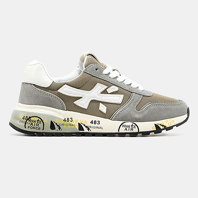 Premiata Mick Grey Beige White (Белый) - фото 7 