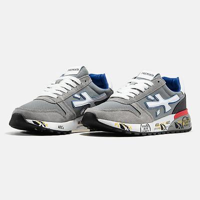 Premiata Mick Grey Blue Red (Серый) - фото 2 