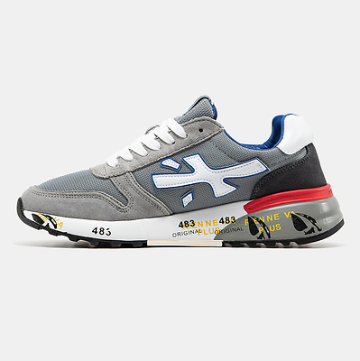 Premiata Mick Grey Blue Red (Серый) - фото 4 