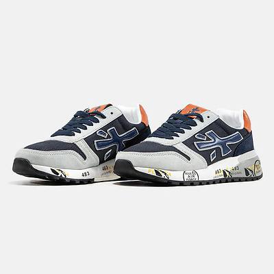 Premiata Mick Navy Grey Orange (Синий) - фото 8 