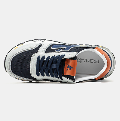 Premiata Mick Navy Grey Orange (Синий) - фото 9 