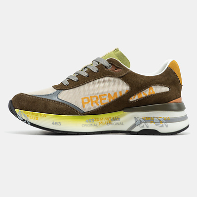 Premiata Moerun Brown Beige Olive (Коричневый) - фото 4 