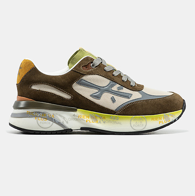 Premiata Moerun Brown Beige Olive (Коричневый) - фото 7 