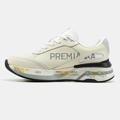 Premiata Moerun Cream White Grey (Белый) - фото 10 