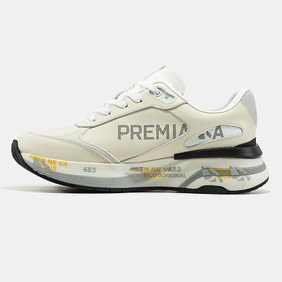 Premiata Moerun Cream White Grey (Белый) - фото 4 