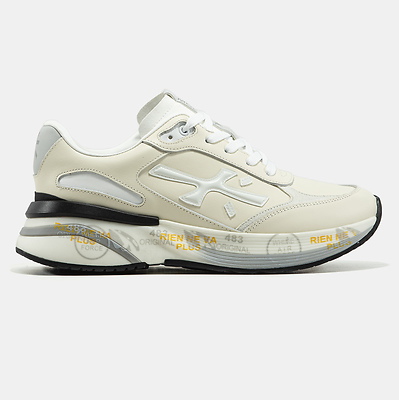 Premiata Moerun Cream White Grey (Белый) - фото 1 Hypebery