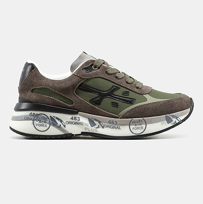 Premiata Moerun Dark Green Black (Зеленый) - фото 1 Hypebery