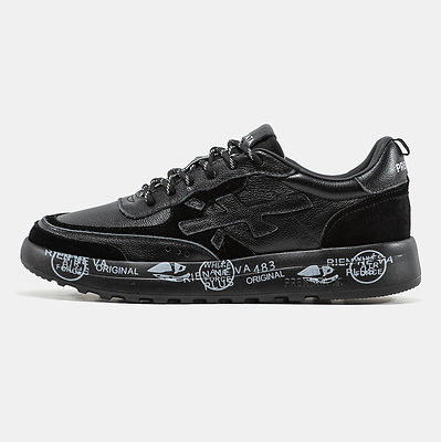 Premiata Nous Black White Graphic Sole (Черный) - фото 4 