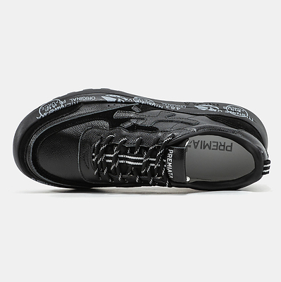 Premiata Nous Black White Graphic Sole (Черный) - фото 9 